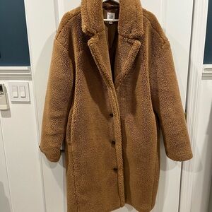 GAP Women's Brown Teddy coat